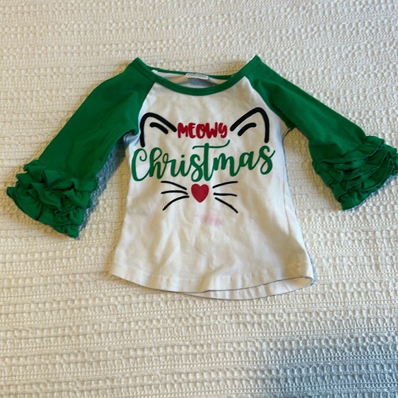 Girls Christmas Outfits Dress Shirt Bundle Size 12M - Picture 15 of 16